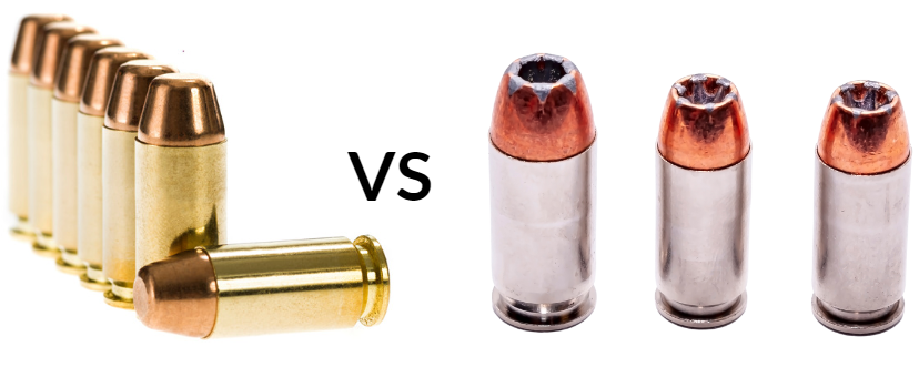 handgun ammo types fmj vs jhp